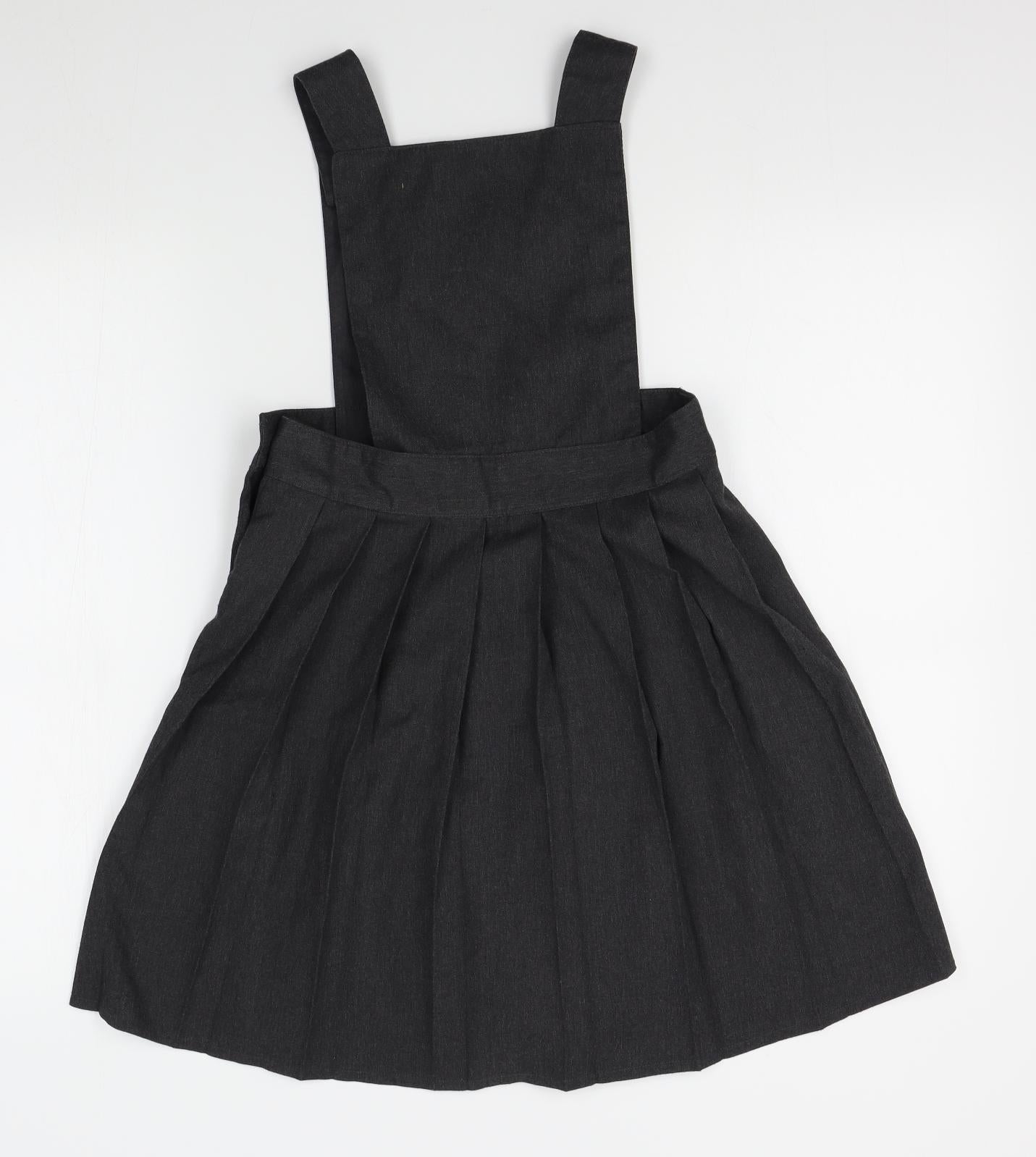 TU Girls Grey   Pinafore/Dungaree Dress  Size 10 Years