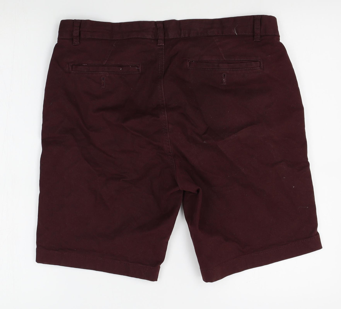 Burton Menswear Mens Red   Bermuda Shorts Size 32