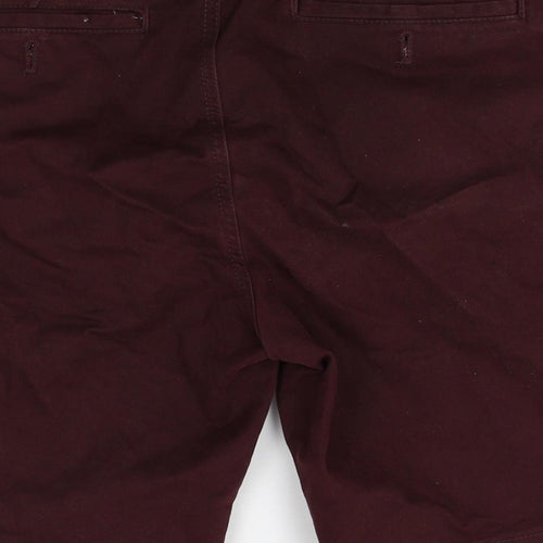 Burton Menswear Mens Red   Bermuda Shorts Size 32
