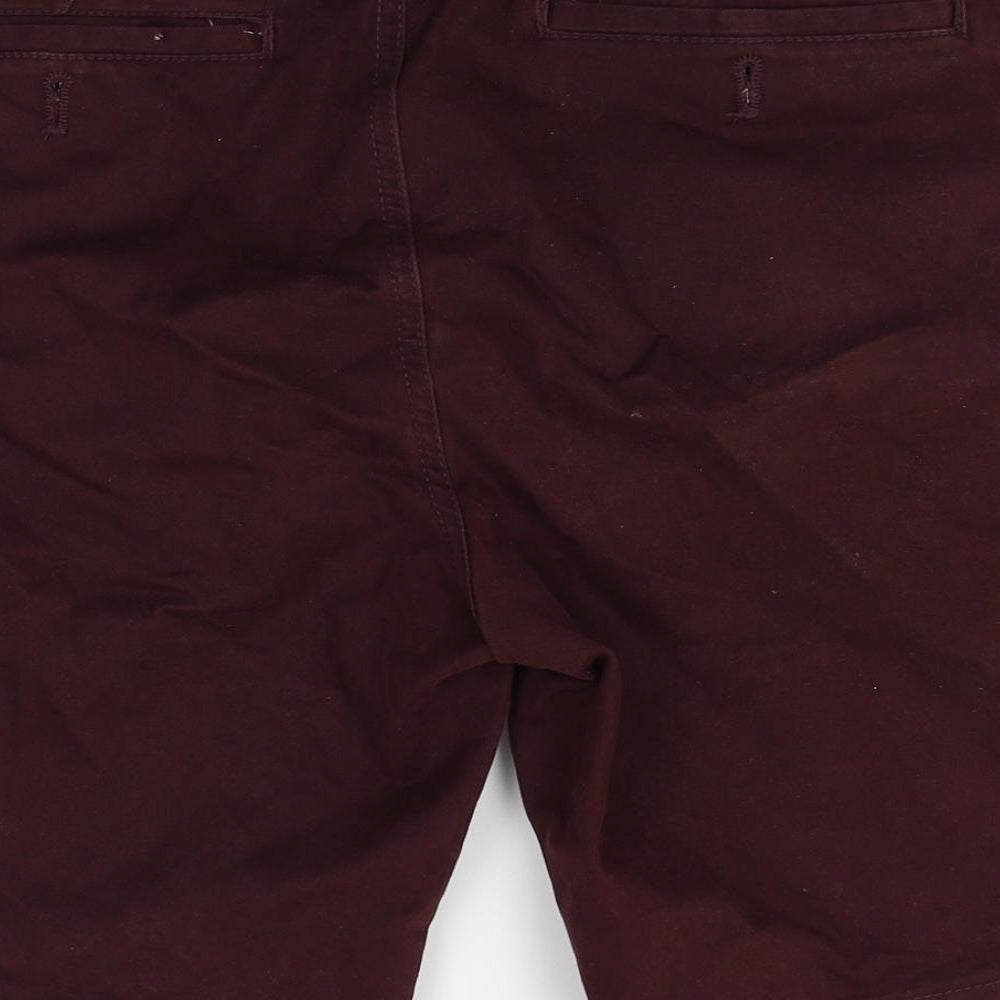 Burton Menswear Mens Red   Bermuda Shorts Size 32