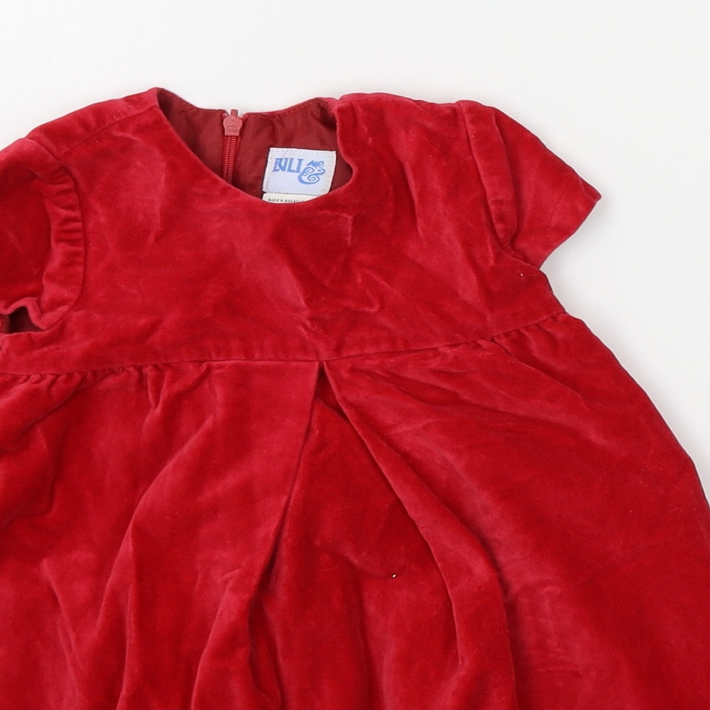 NLI me Girls Red   A-Line  Size 12 Months