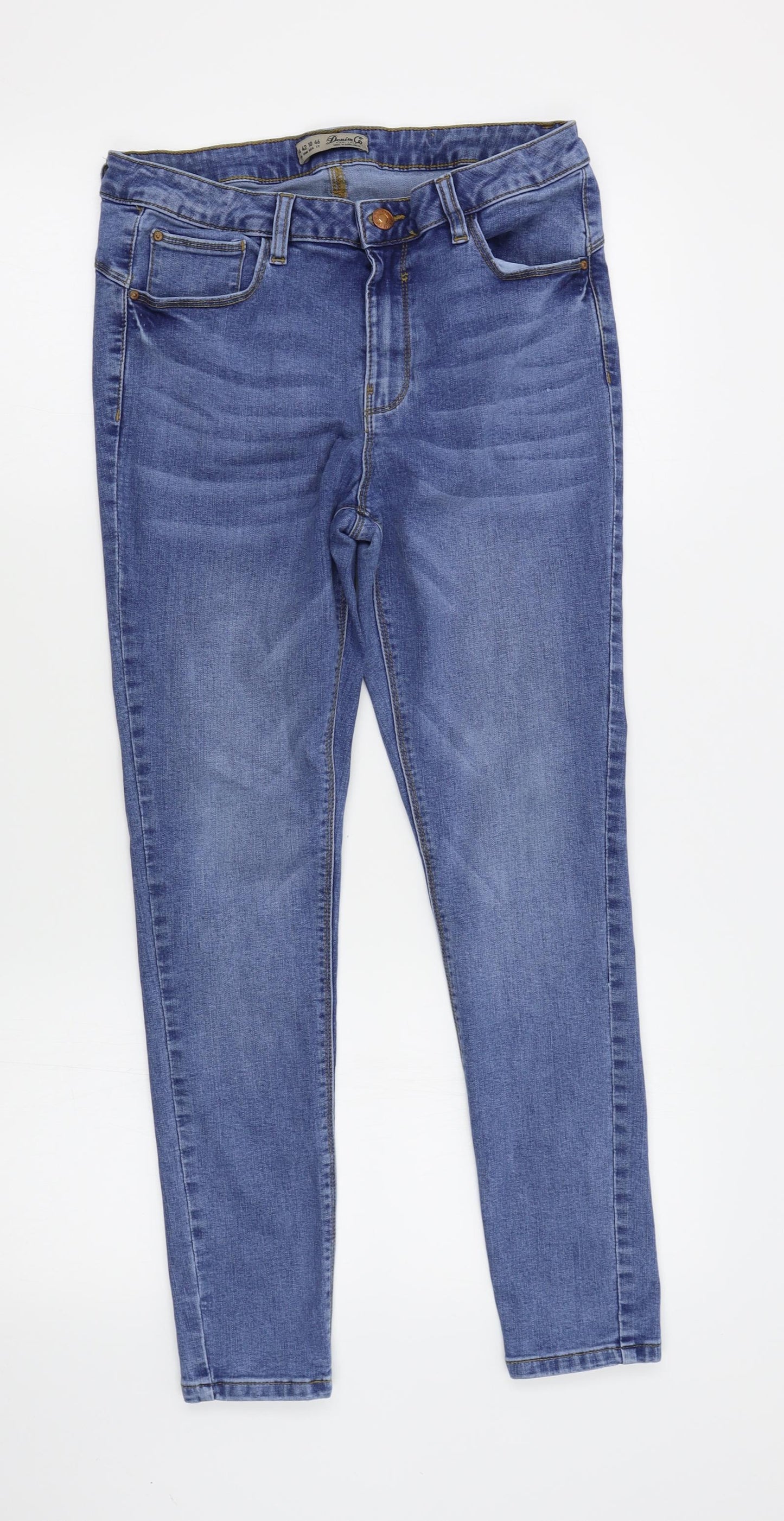 Denim Co Womens Blue   Skinny Jeans Size 14 L26 in