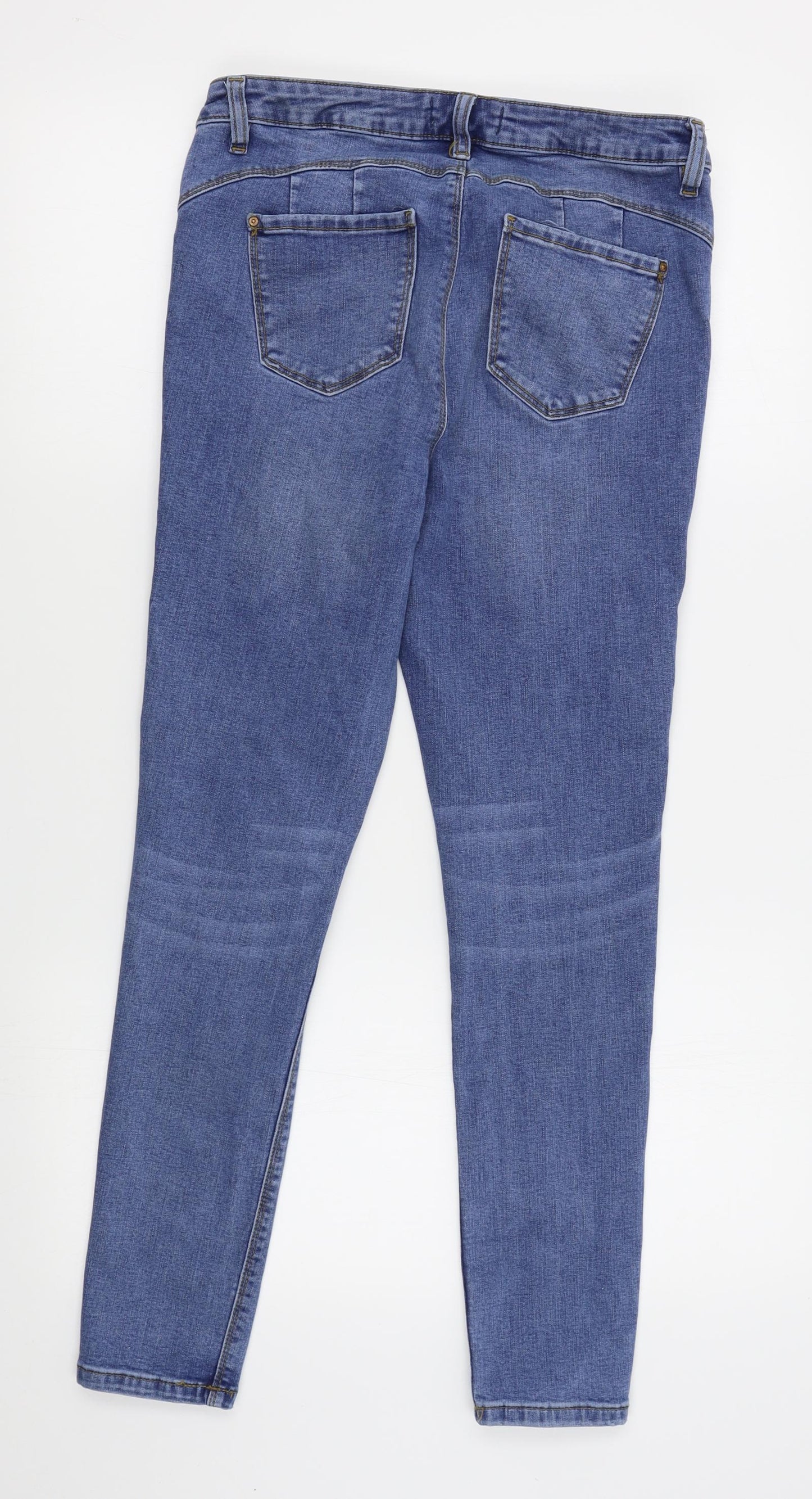 Denim Co Womens Blue   Skinny Jeans Size 14 L26 in