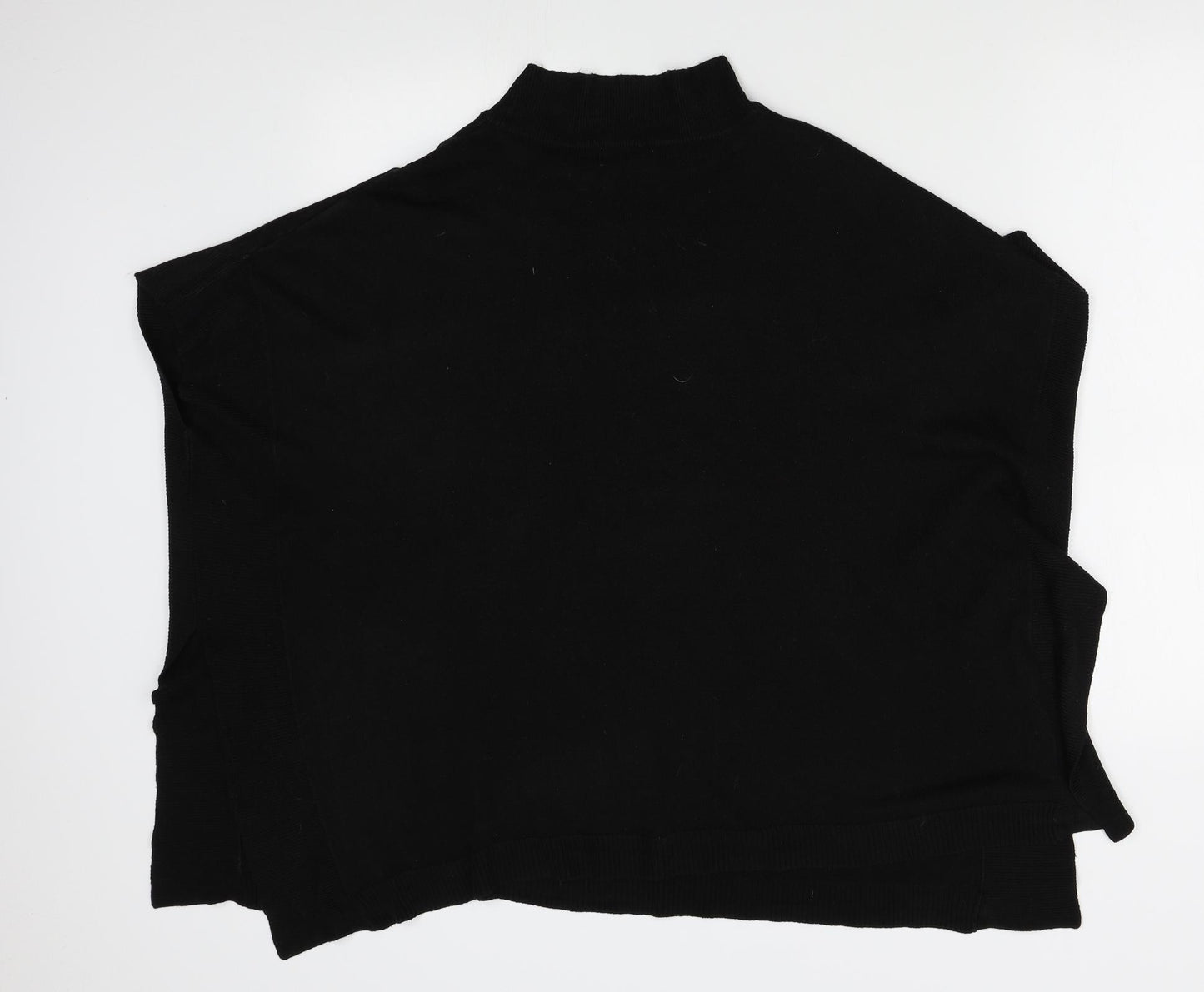 Jacqueline de yong Womens Black    Poncho Size M