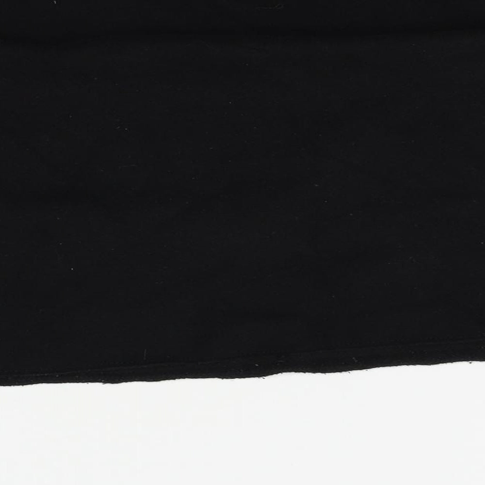 Preworn Girls Black   Pullover Sweatshirt Size 10-11 Years  - cropped, unicorns