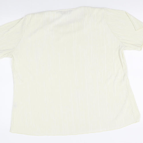 Forever Womens Ivory   Basic Blouse Size 2XL
