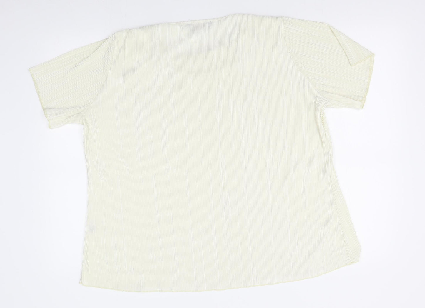 Forever Womens Ivory   Basic Blouse Size 2XL
