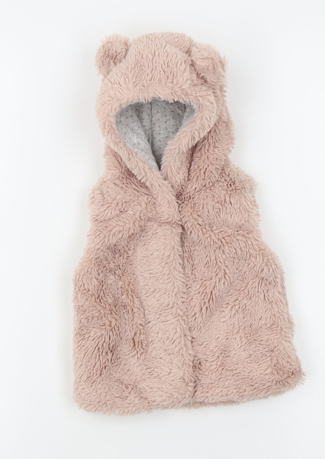 NEXT Girls Beige   Gilet Coat Size 3-6 Months