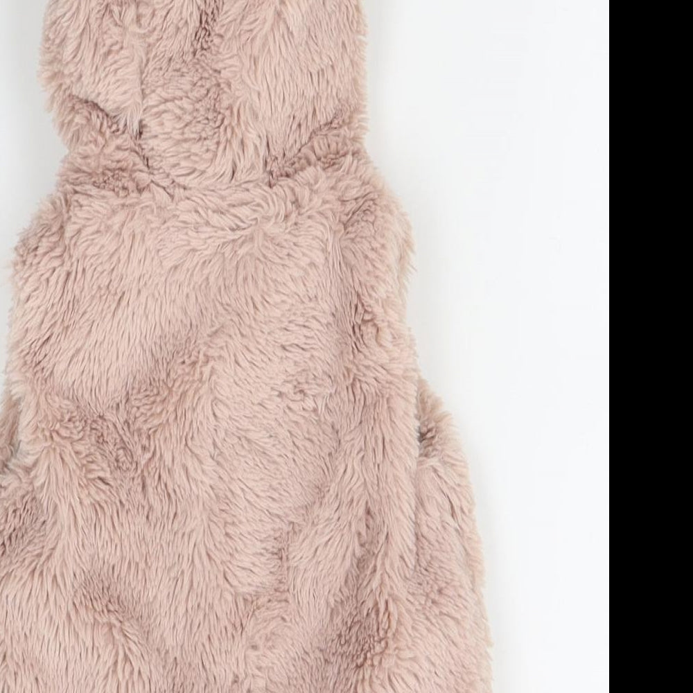 NEXT Girls Beige   Gilet Coat Size 3-6 Months