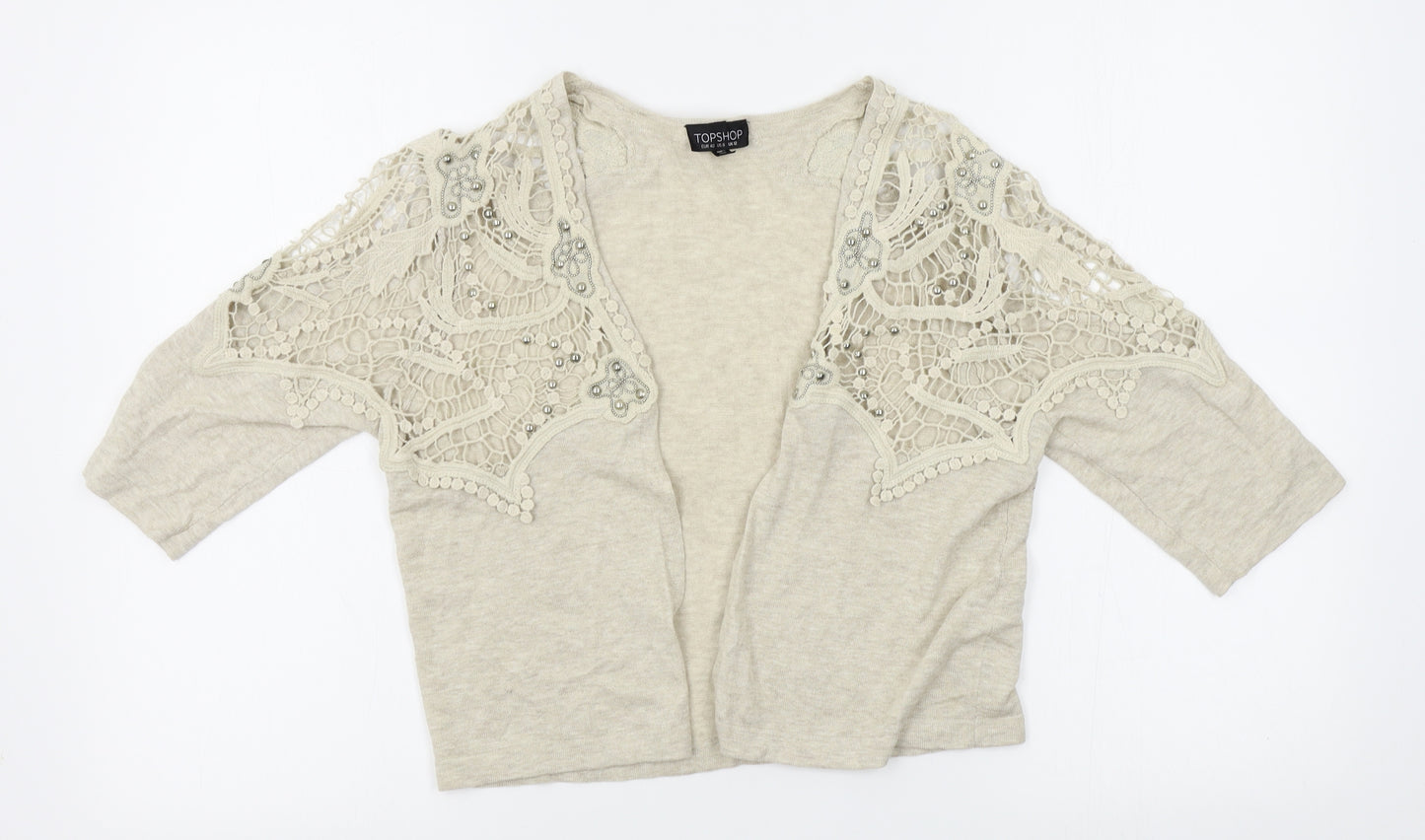 Topshop Womens Beige   Cardigan Jumper Size 12