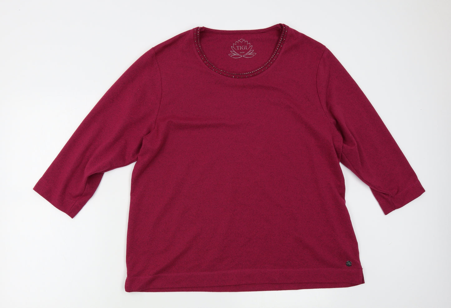 tigi Womens Red   Pullover Jumper Size 22