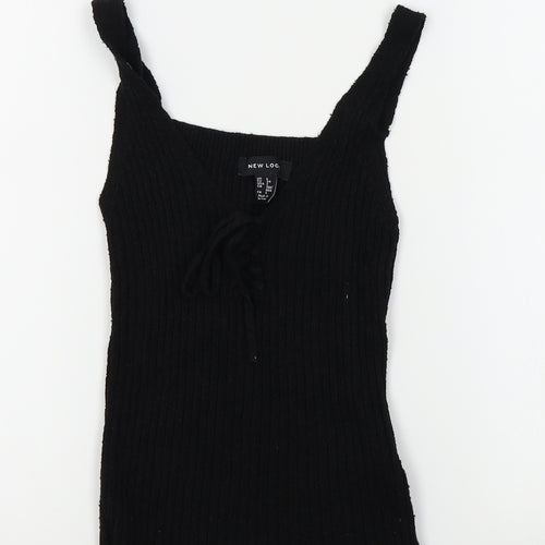 New Look Womens Black   Vest Jumper Size 6