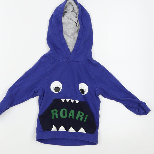 Matalan Boys Blue   Pullover Hoodie Size 2-3 Years