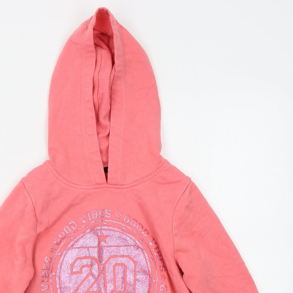 George Girls Pink  Rayon Pullover Hoodie Size 10-11 Years