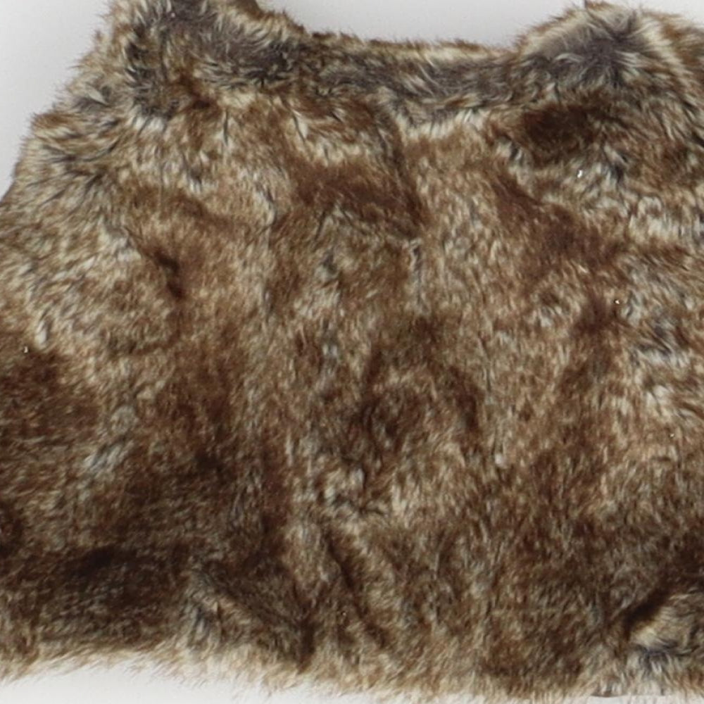 Matalan Girls Brown   Gilet Coat Size 9-12 Months