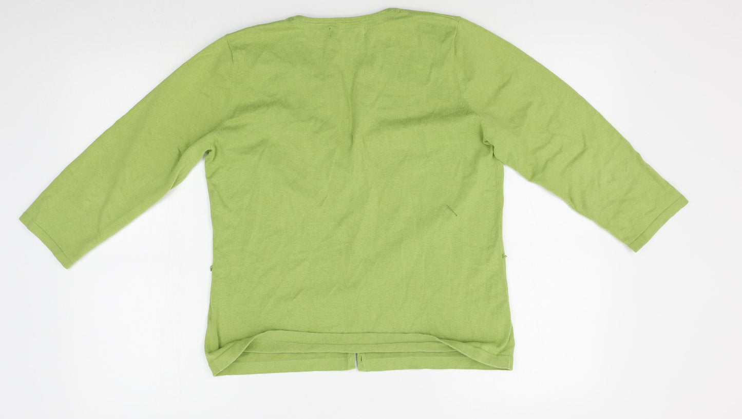 Monsoon Womens Green   Cardigan Jumper Size 14