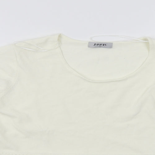 Soon Womens White   Basic Blouse Size 12