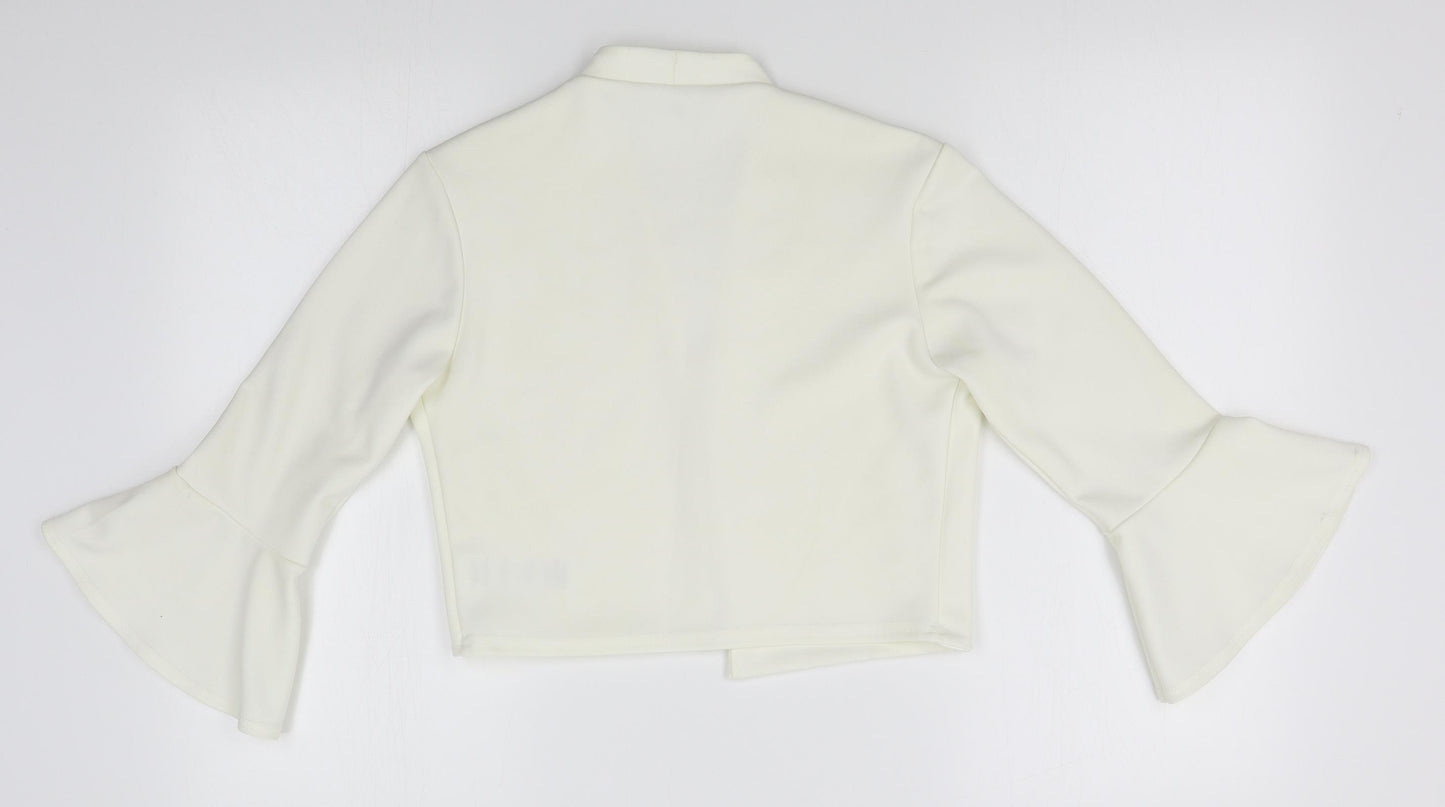 Quiz Womens White   Jacket Blazer Size 10