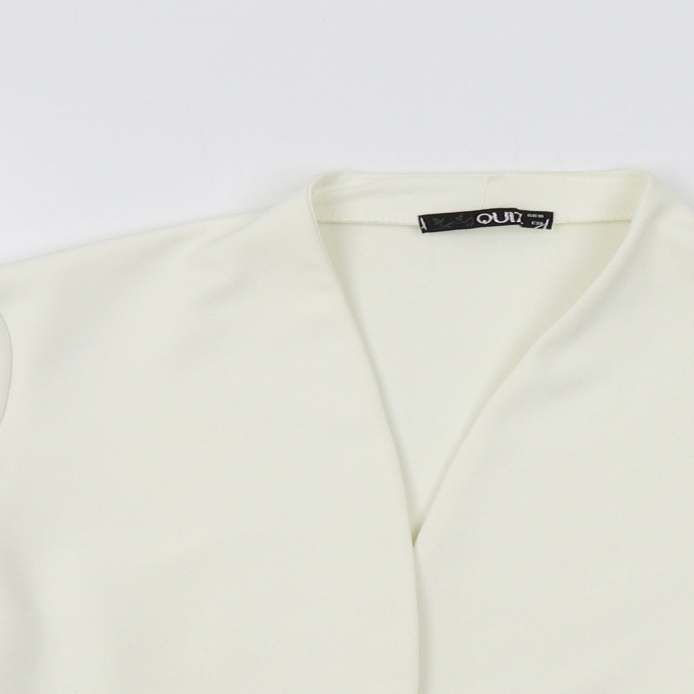 Quiz Womens White   Jacket Blazer Size 10