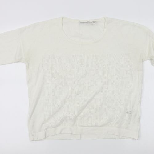 redout Womens White   Pullover Jumper Size 10