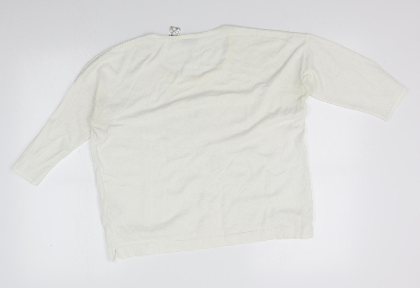 redout Womens White   Pullover Jumper Size 10