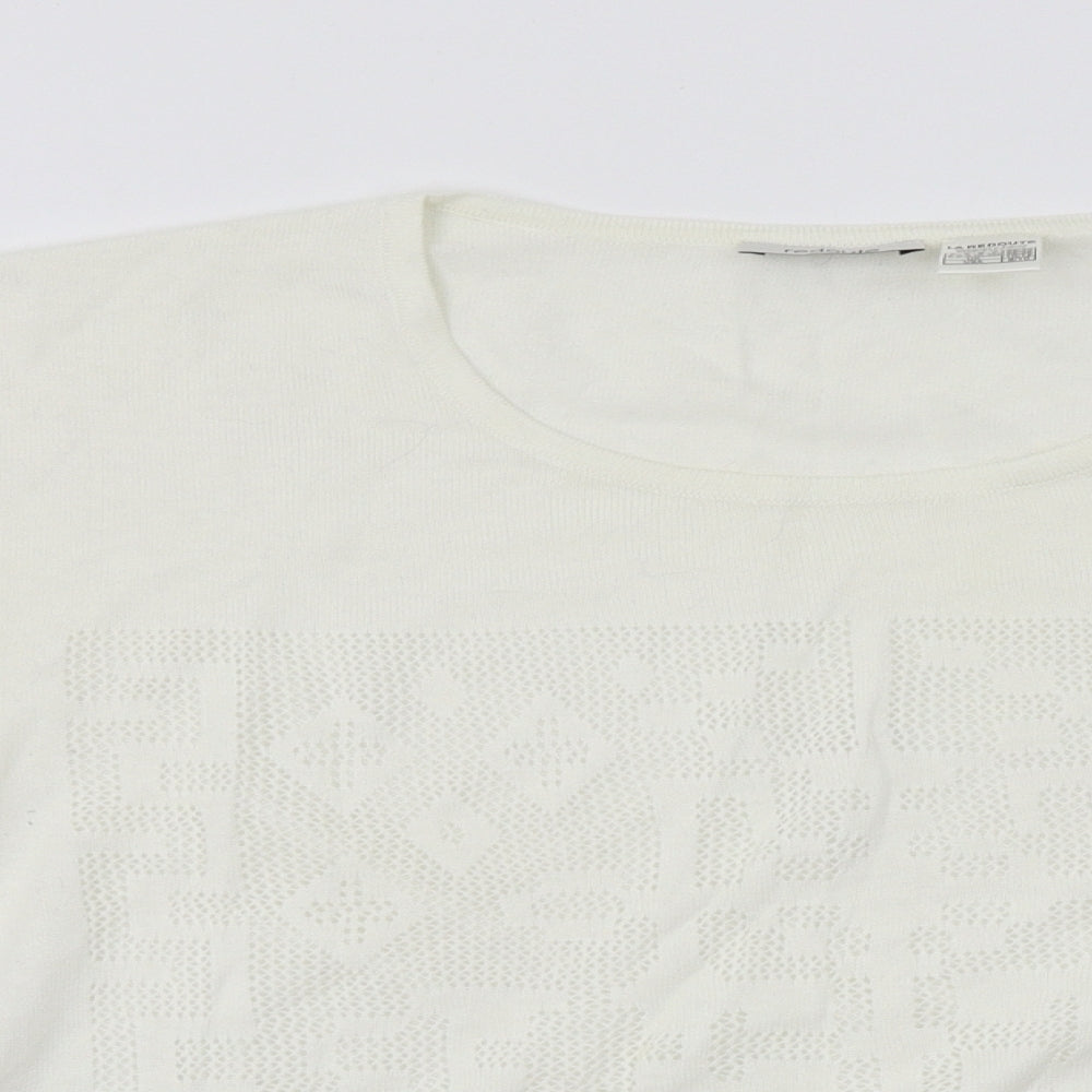 redout Womens White   Pullover Jumper Size 10