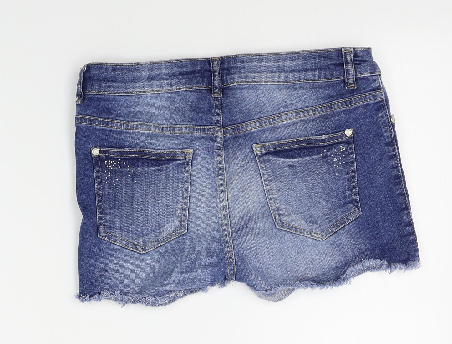 F&F Womens Blue   Mom Shorts Size 10