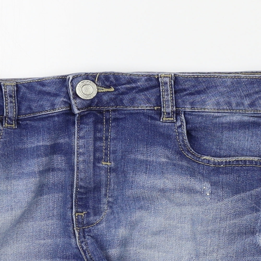 F&F Womens Blue   Mom Shorts Size 10
