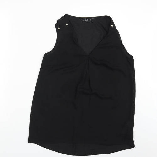 F&F Womens Black   Basic Blouse Size 12