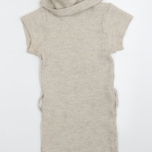 Quiz Womens Beige   Pullover Jumper Size S