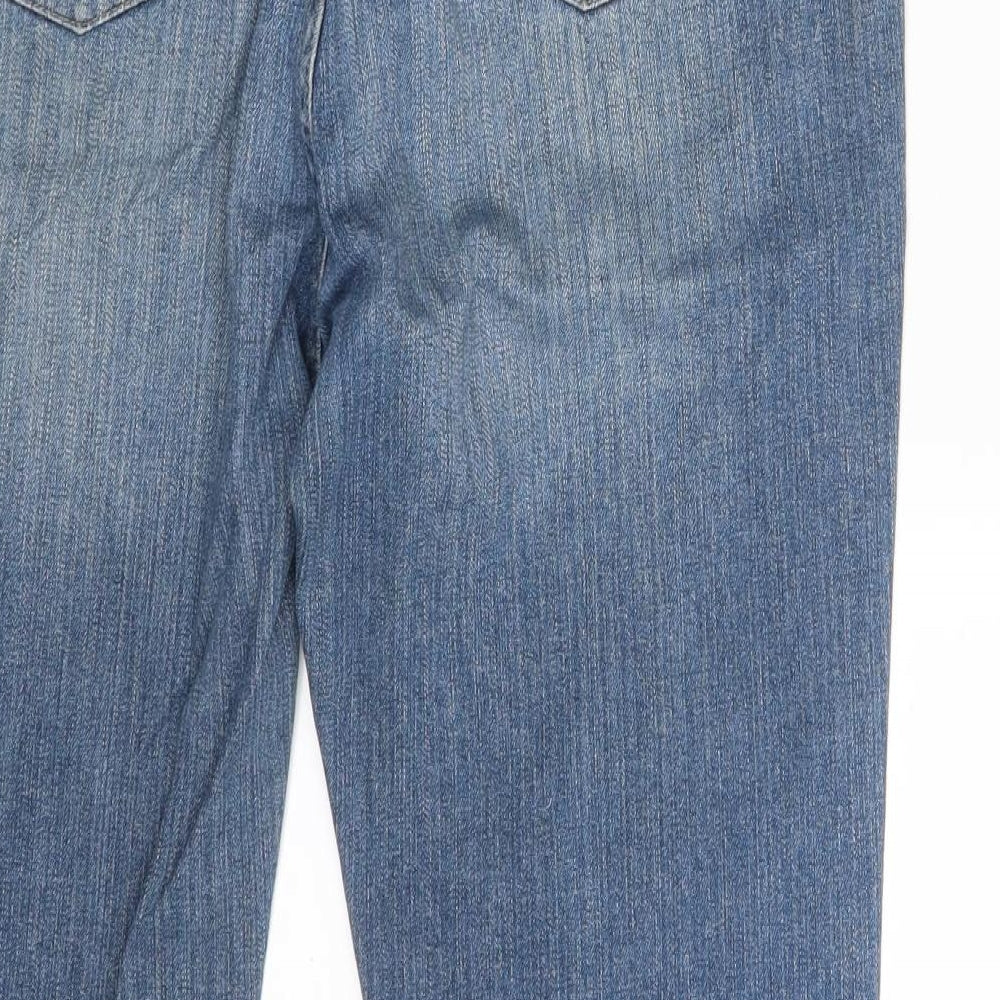 Papaya Womens Blue  Denim Straight Jeans Size 14 L26 in