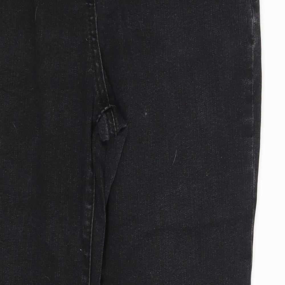 TU Womens Black  Denim Straight Jeans Size 12 L29 in