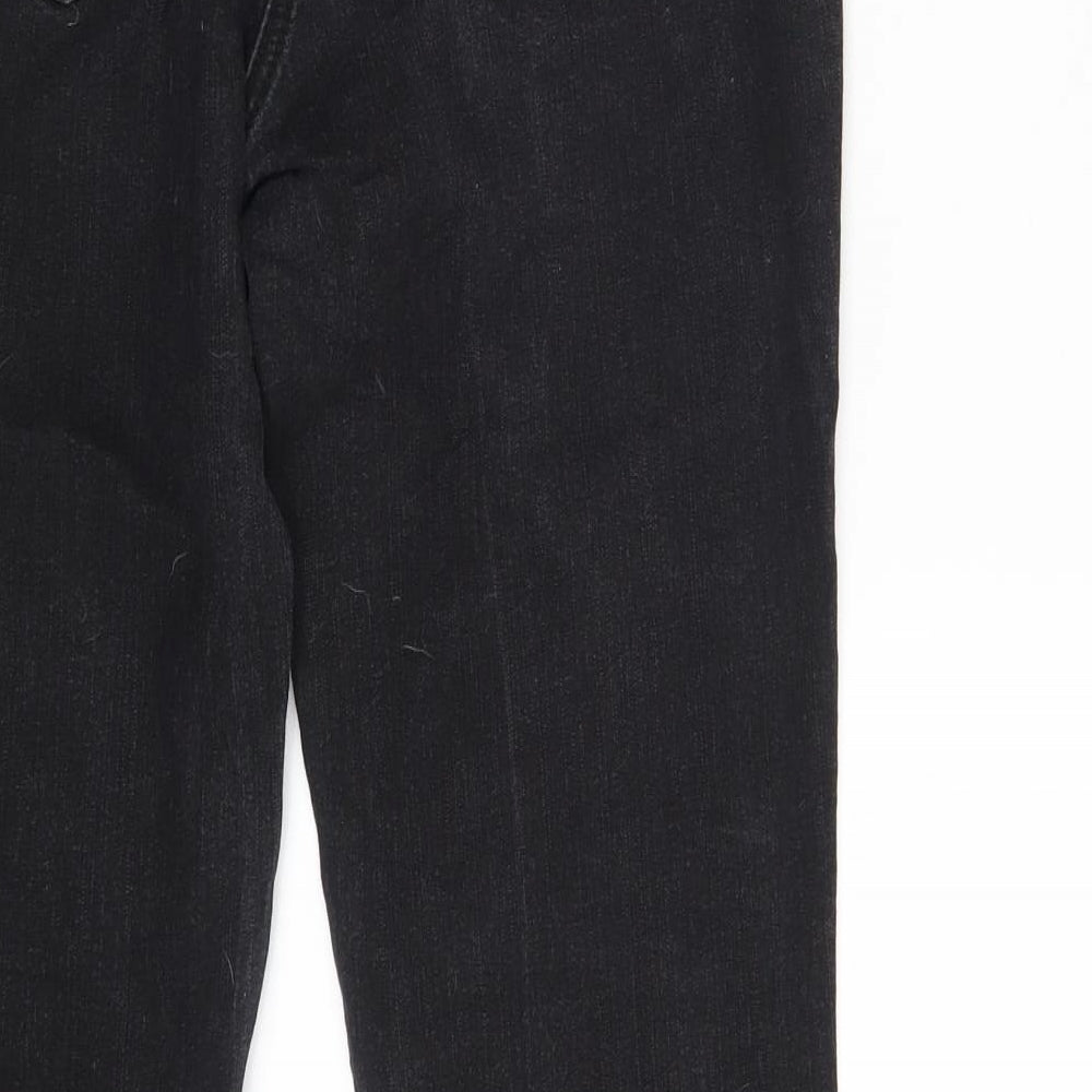 TU Womens Black  Denim Straight Jeans Size 12 L29 in