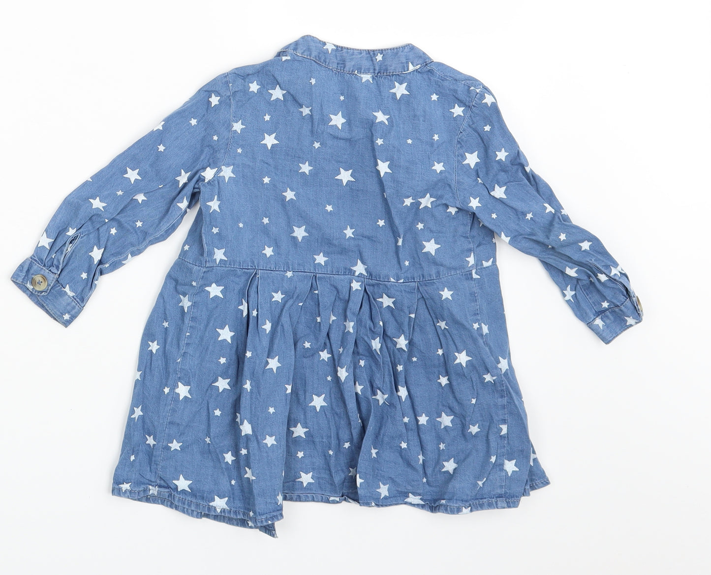 Very Girls Blue   Shirt Dress  Size 12-18 Months