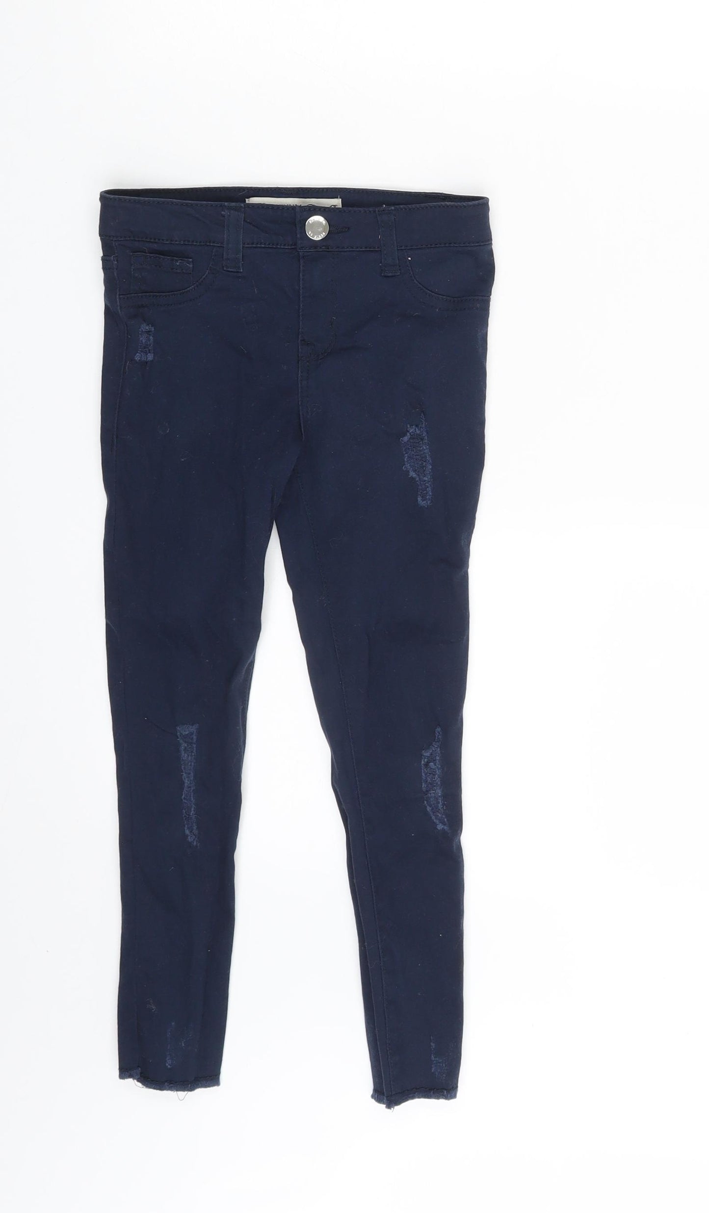 Denim & Co. Girls Blue  Denim Skinny Jeans Size 6-7 Years - Inside Leg 18 Inches