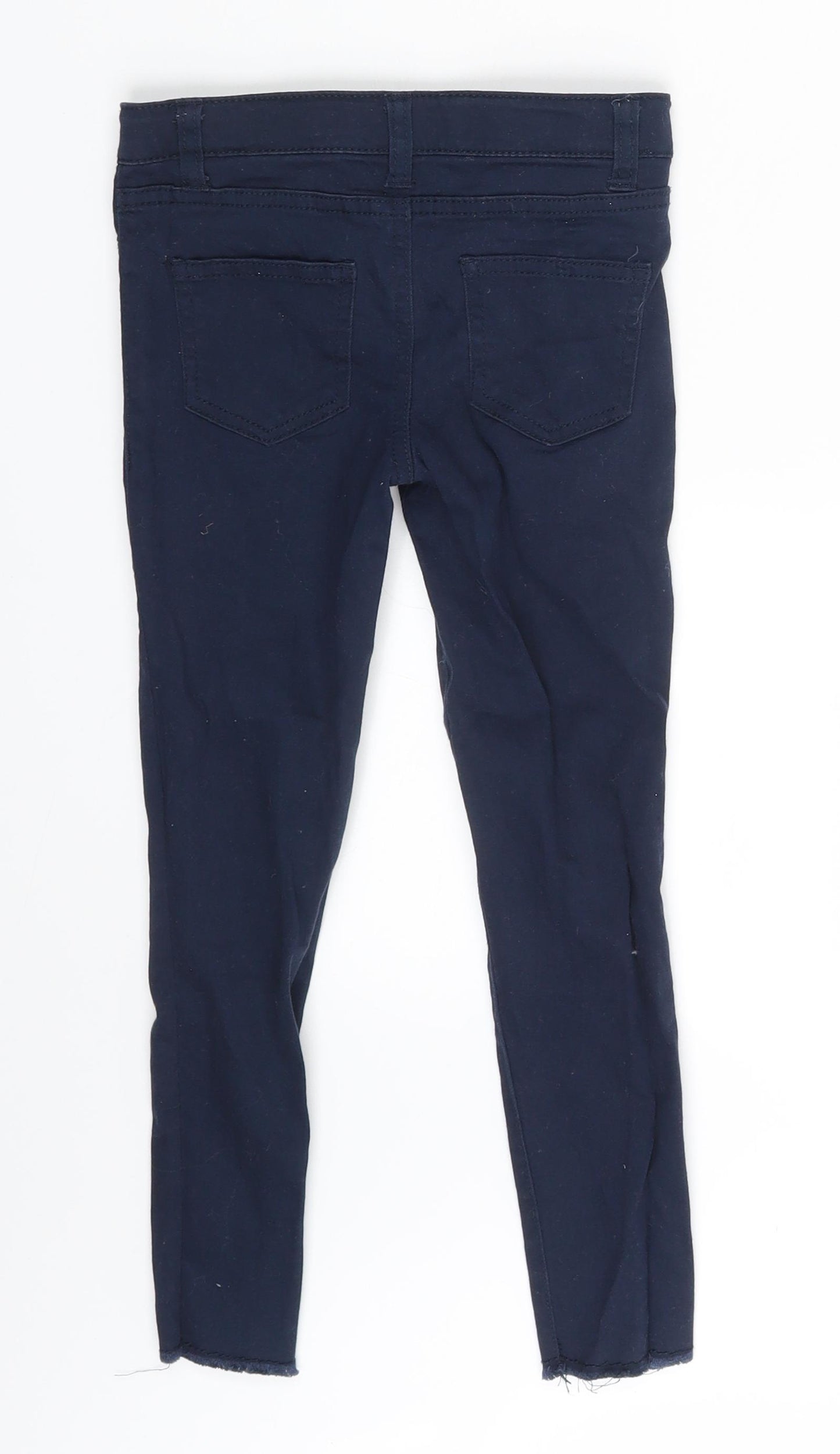 Denim & Co. Girls Blue  Denim Skinny Jeans Size 6-7 Years - Inside Leg 18 Inches