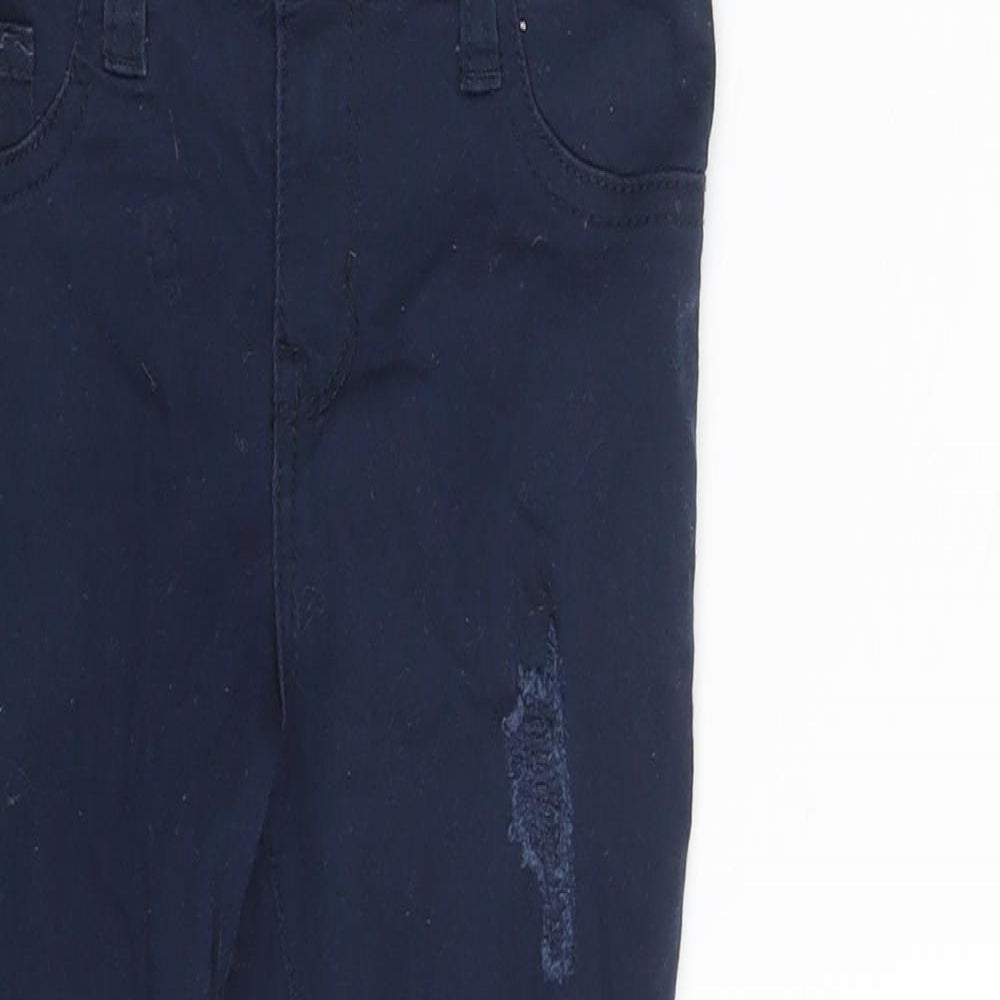 Denim & Co. Girls Blue  Denim Skinny Jeans Size 6-7 Years - Inside Leg 18 Inches