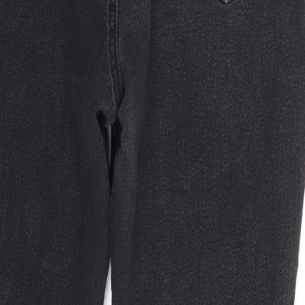 Boohoo Womens Black  Denim Skinny Jeans Size 14 L24 in