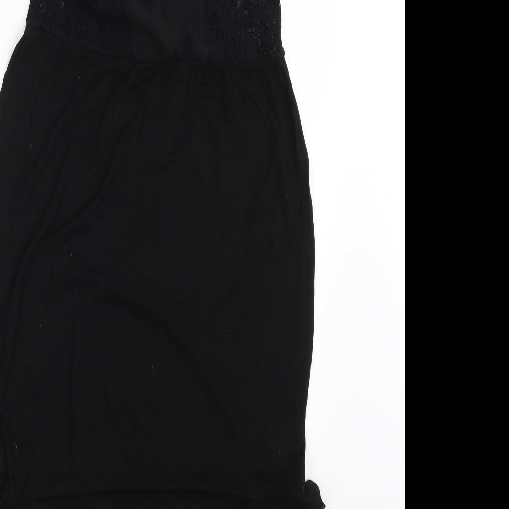 Miss Selfridge Womens Black   T-Shirt Dress  Size 10