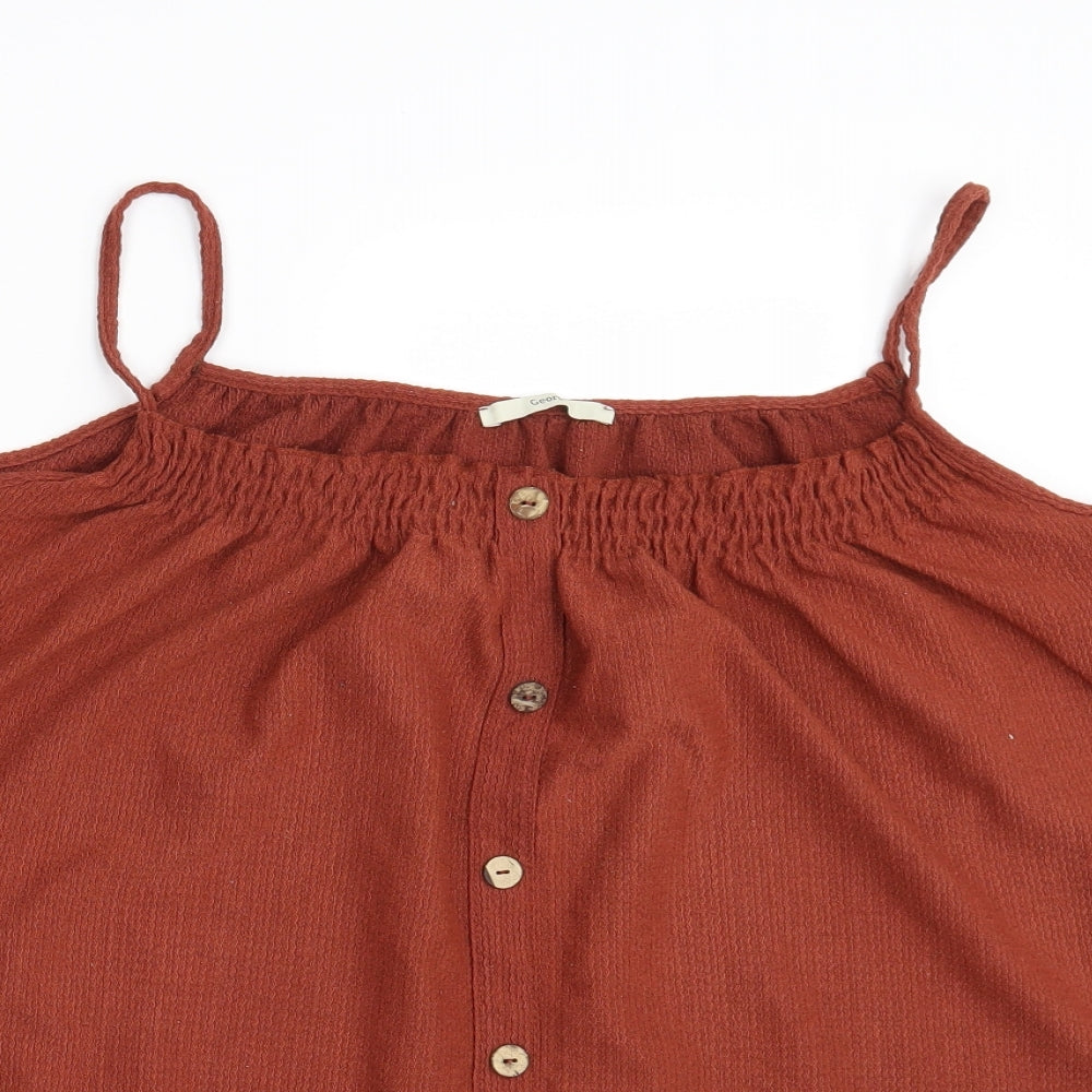 George Womens Brown   Basic Tank Size 22