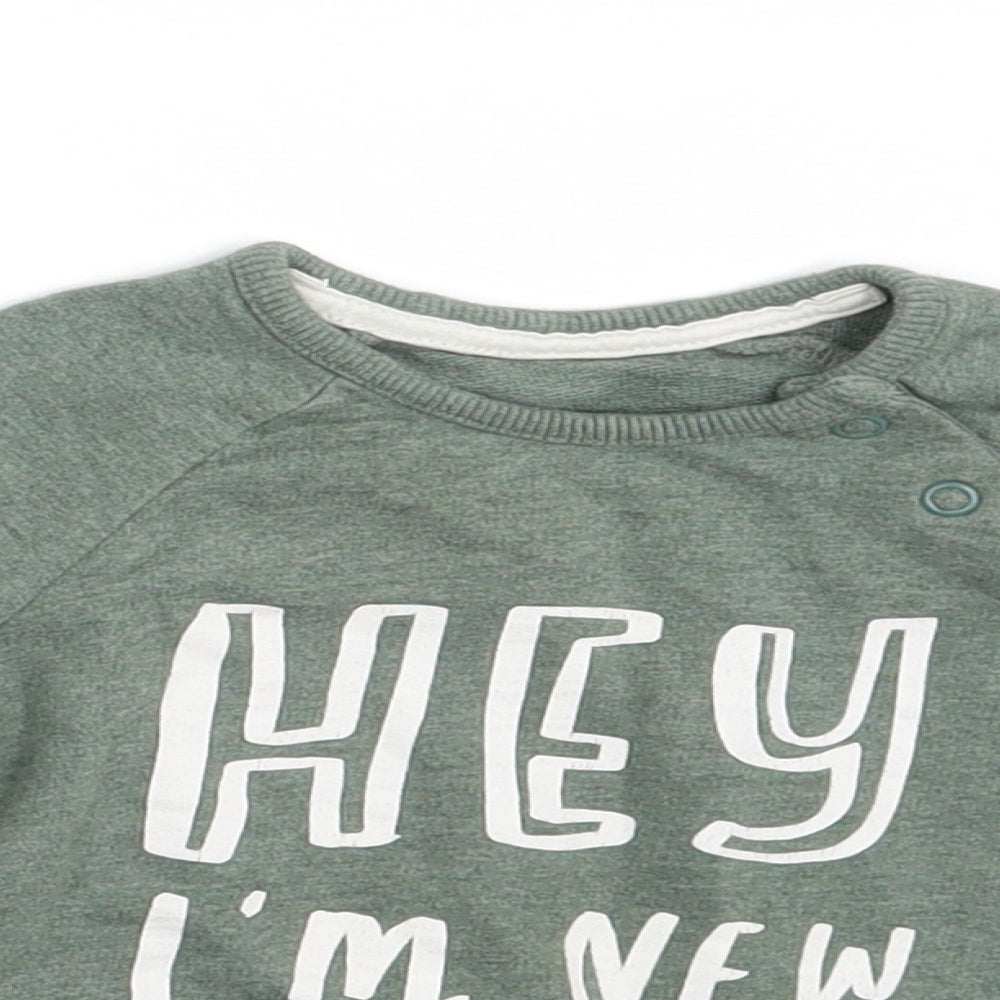 George Baby Green   Pullover Jumper Size 18-24 Months  - Hey I am New Here