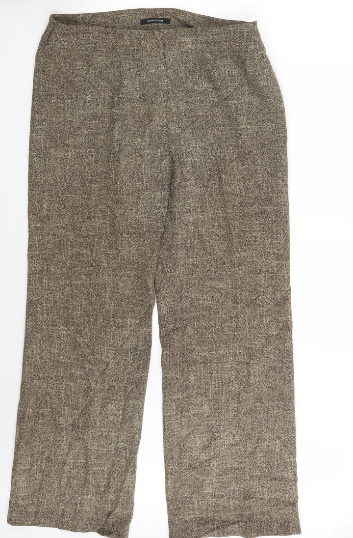 Dunnes Stores Womens Beige Dress Pants Trousers One Size L30 in
