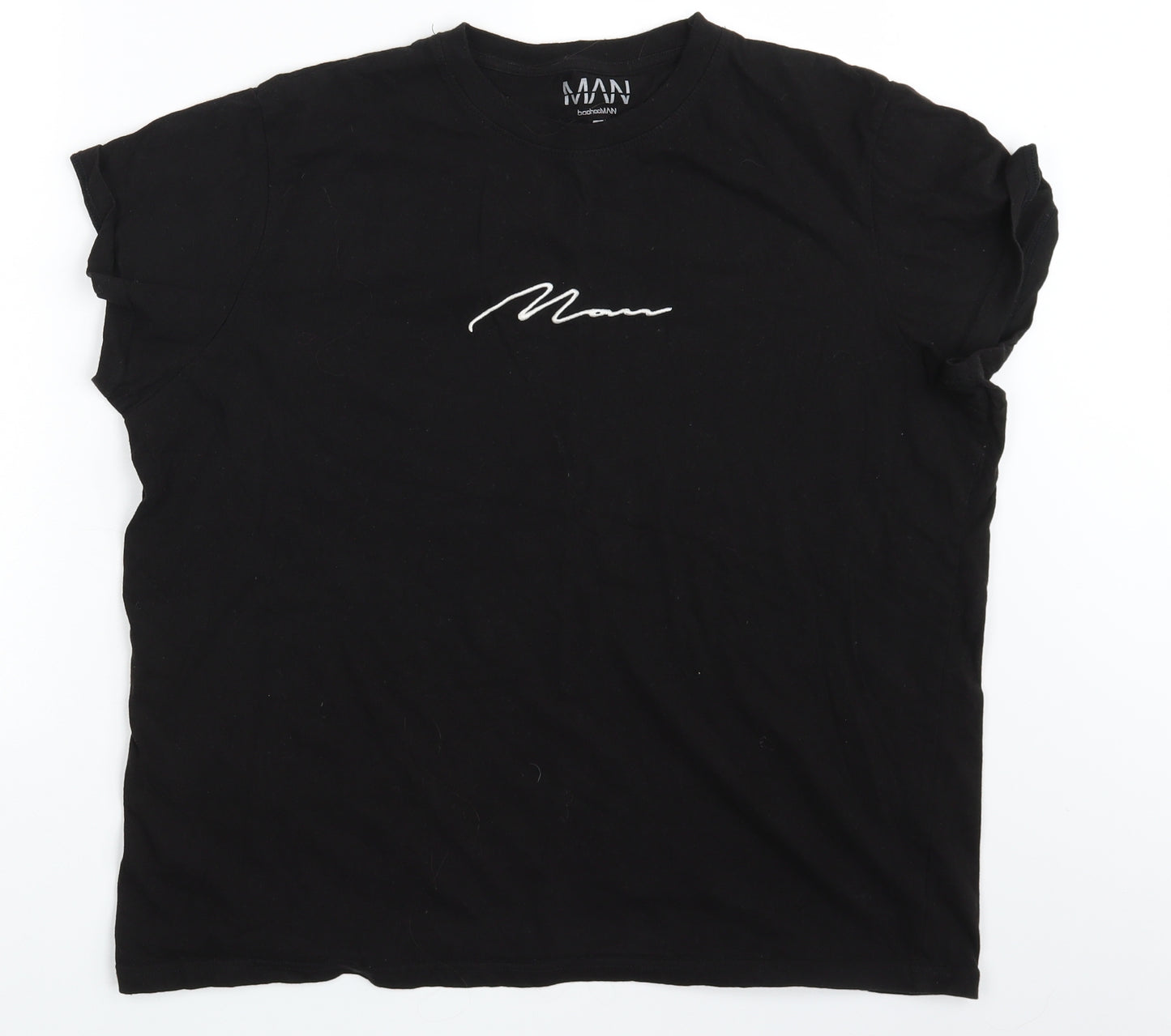Boohoo Mens Black    T-Shirt Size L