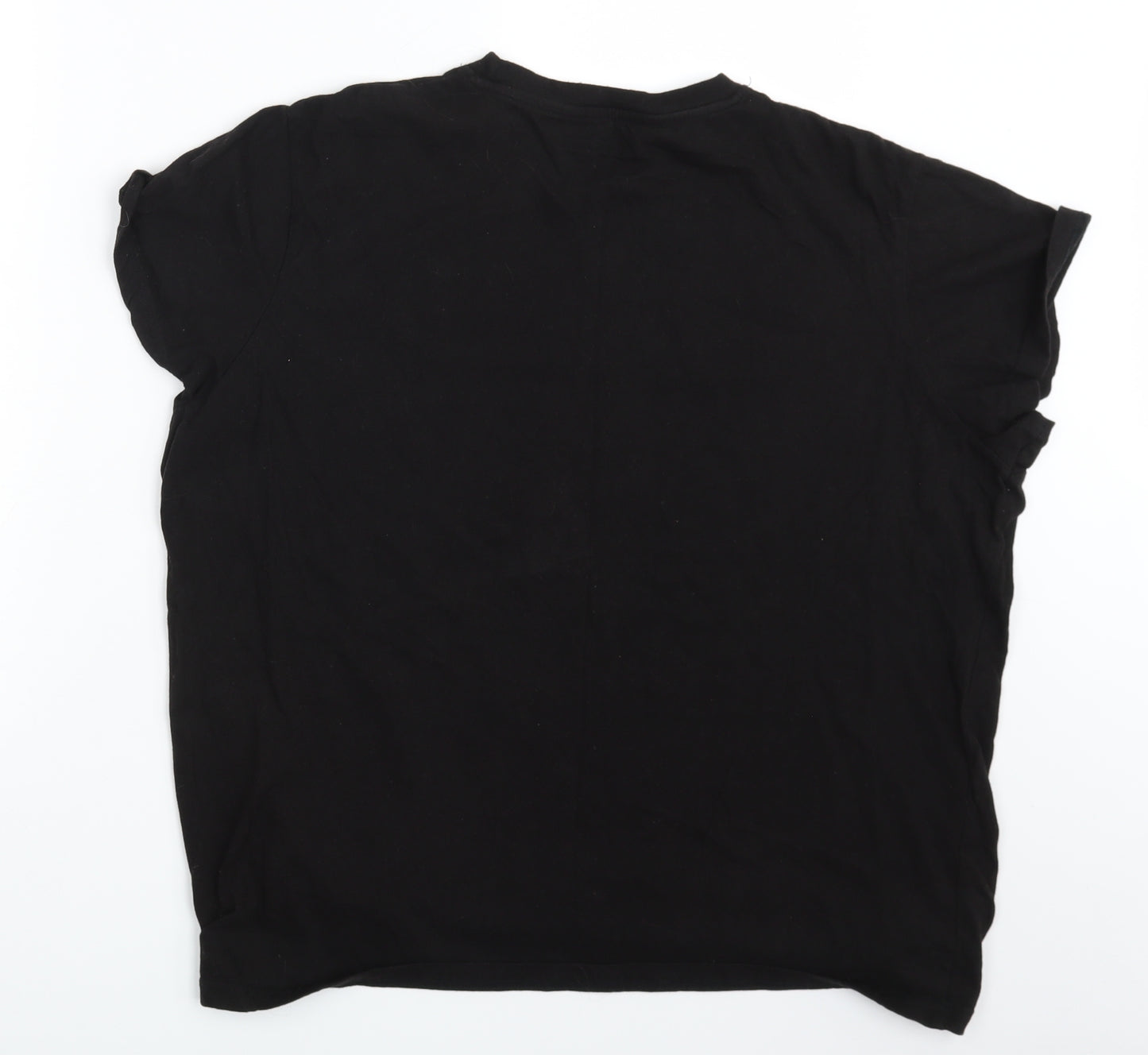 Boohoo Mens Black    T-Shirt Size L