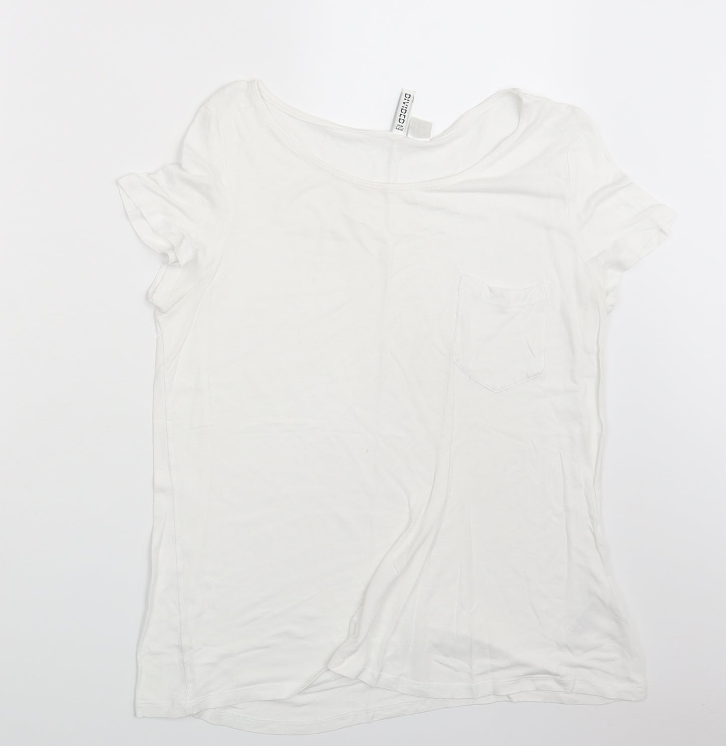 Divided Womens White   Basic T-Shirt Size M