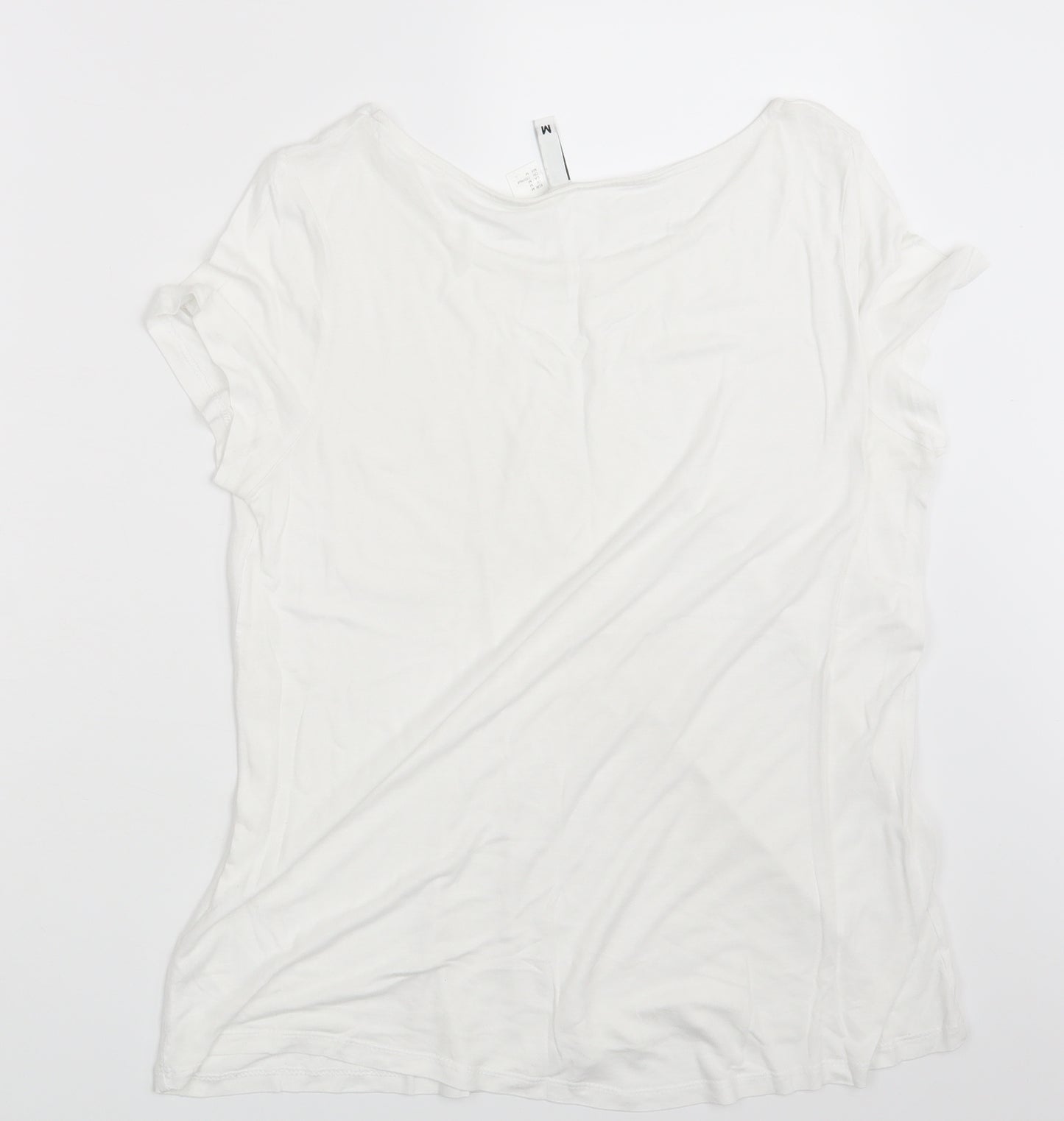 Divided Womens White   Basic T-Shirt Size M