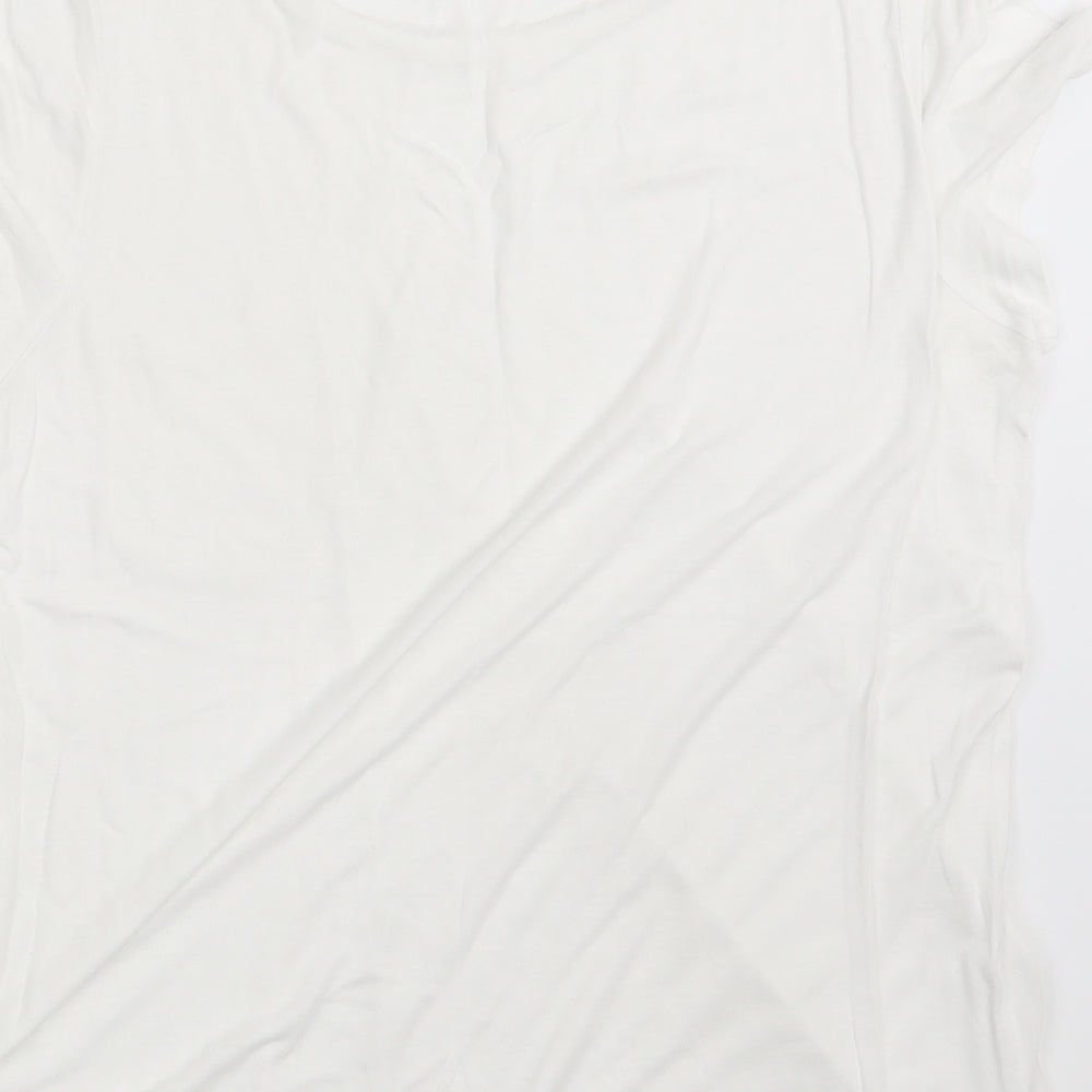 Divided Womens White   Basic T-Shirt Size M