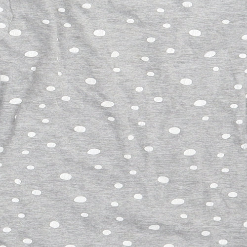 Ka Girls Grey Polka Dot  Basic T-Shirt Size 6-7 Years  - Part Time Unicorn