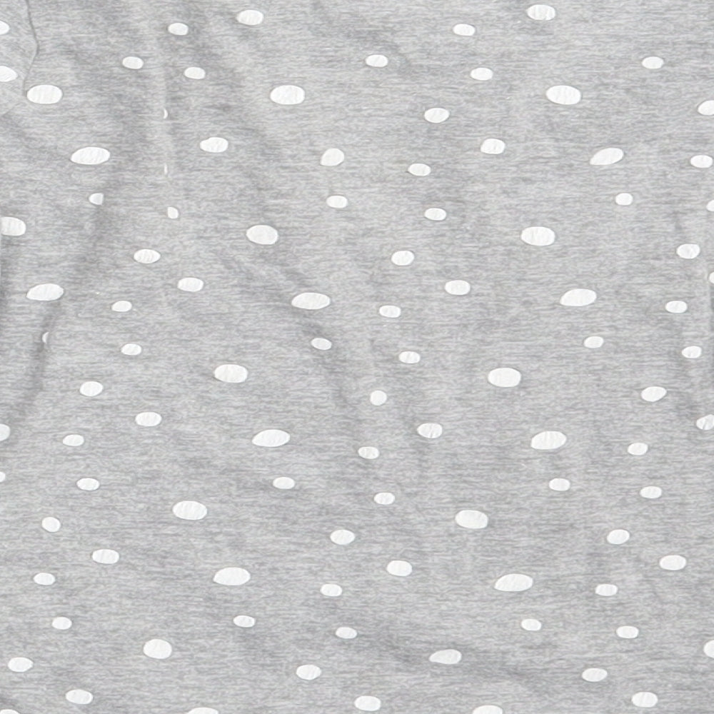 Ka Girls Grey Polka Dot  Basic T-Shirt Size 6-7 Years  - Part Time Unicorn