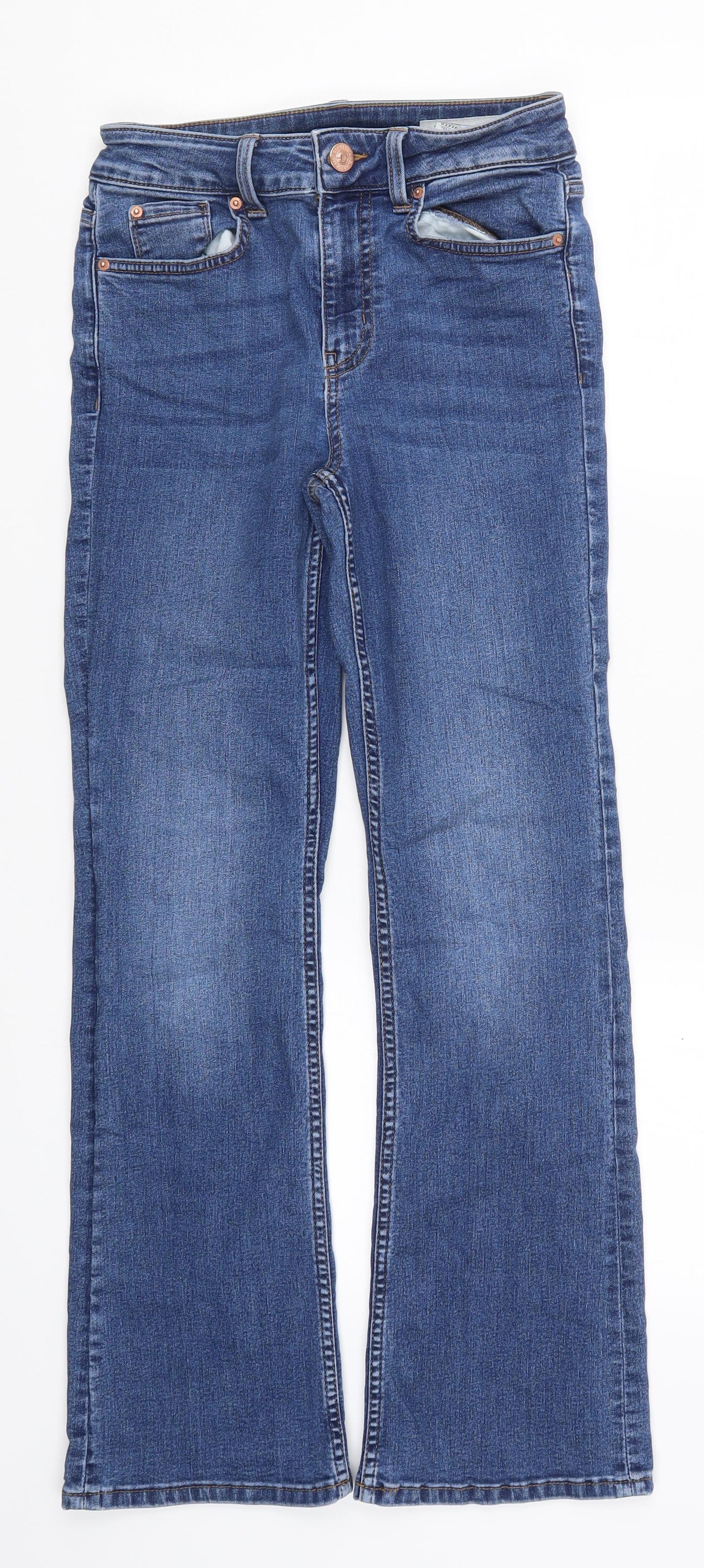 Marks and Spencer Womens Blue  Denim Bootcut Jeans Size 8 L27 in